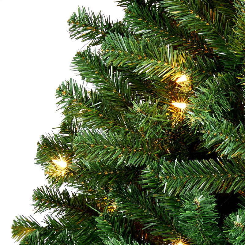 The Holiday Aisle® Lighted Artificial Spruce Christmas Tree & Reviews